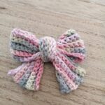 Barrette "MIA" print au crochet fait main made in France Création laet-crochete