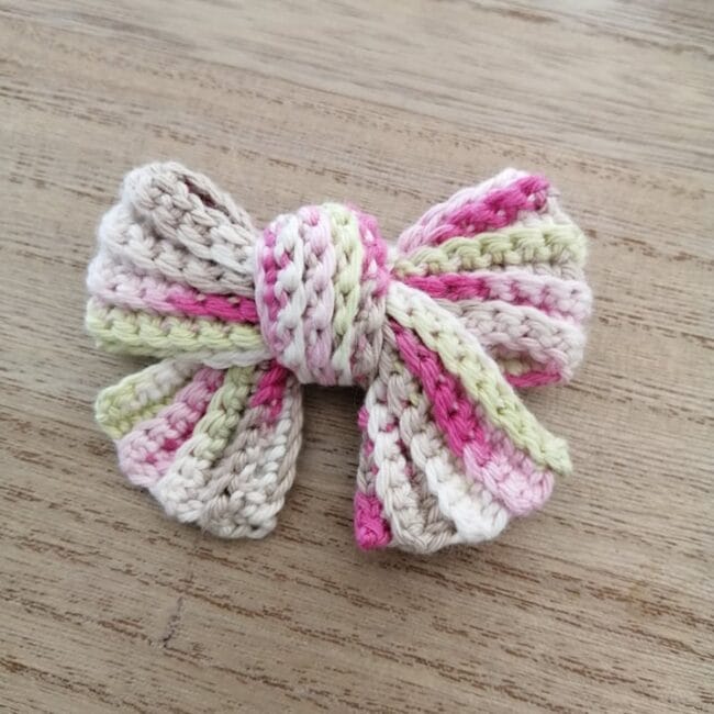 Barrette "MIA" print au crochet fait main made in France Création laet-crochete