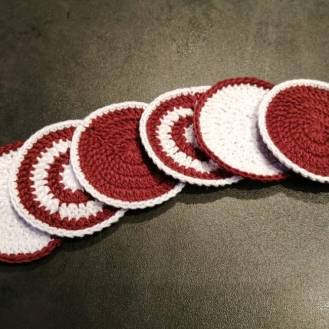 Coton démaquillants "BAPTISTE" au crochet fait main made in France Création laet-crochete