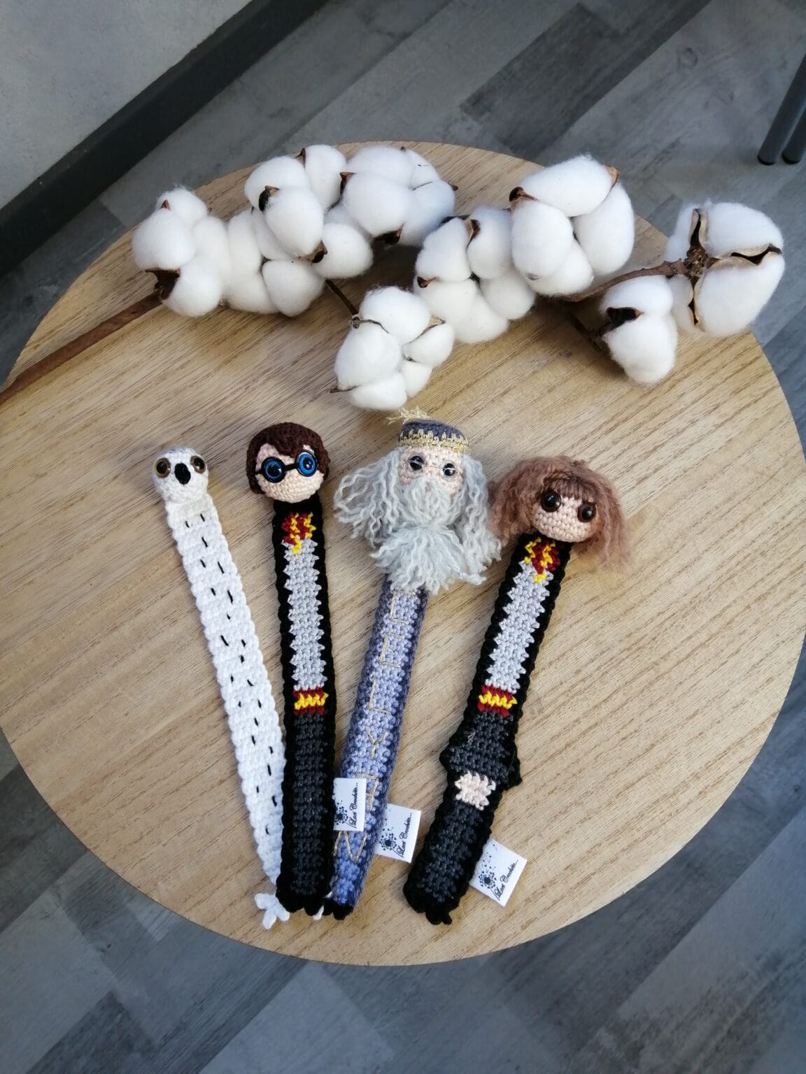 Marque-page Harry Potter Chibi - Plaqué Argent 14cm - Officiel The Carat Shop - Idée Cadeau Fan HP