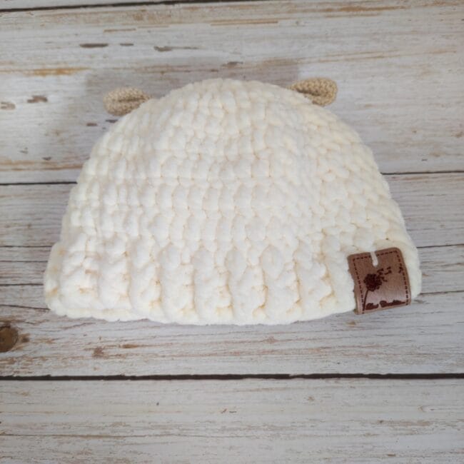 Bonnet LEON bébé mode fashion baby boy baby girl fait au crochet fait main made in France Création laet-crochete