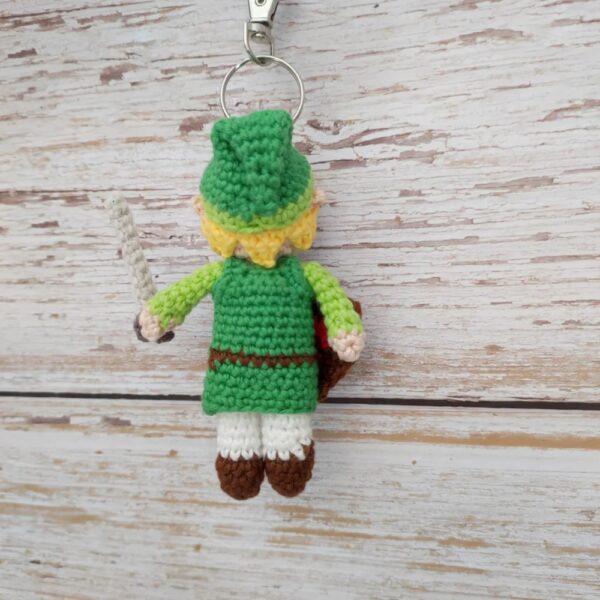 Porte clés LINK Zelda idée cadeau porte clé fait main made in France Création laet-crochete