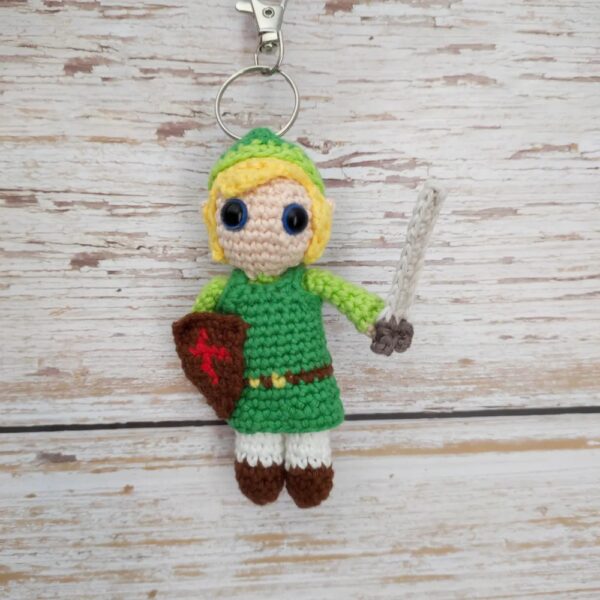 Porte clés LINK Zelda idée cadeau porte clé fait main made in France Création laet-crochete