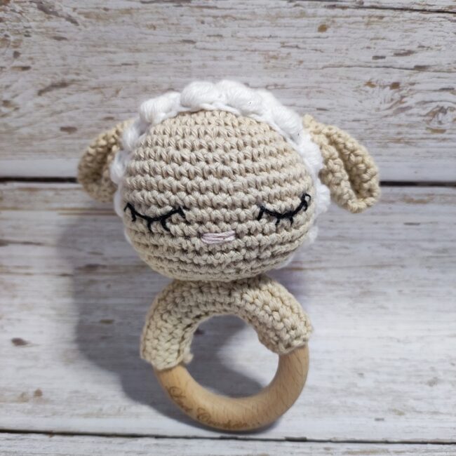 Hochet MOUTON Laet-crochète