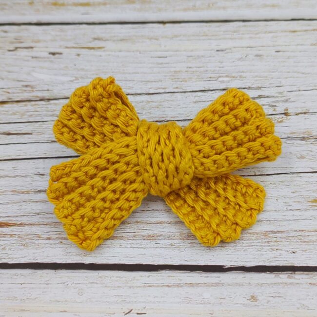 Barrette MIA Jaune safran Laet-crochète