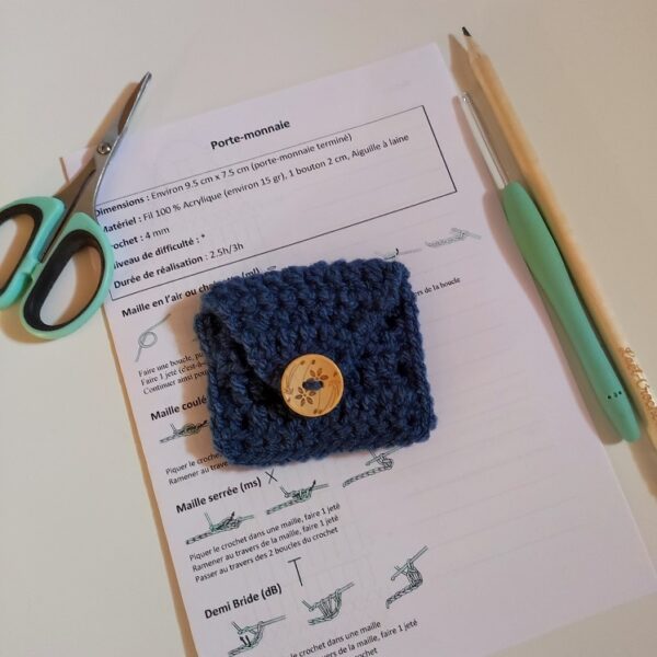 Porte monnaie cours Laet-crochète