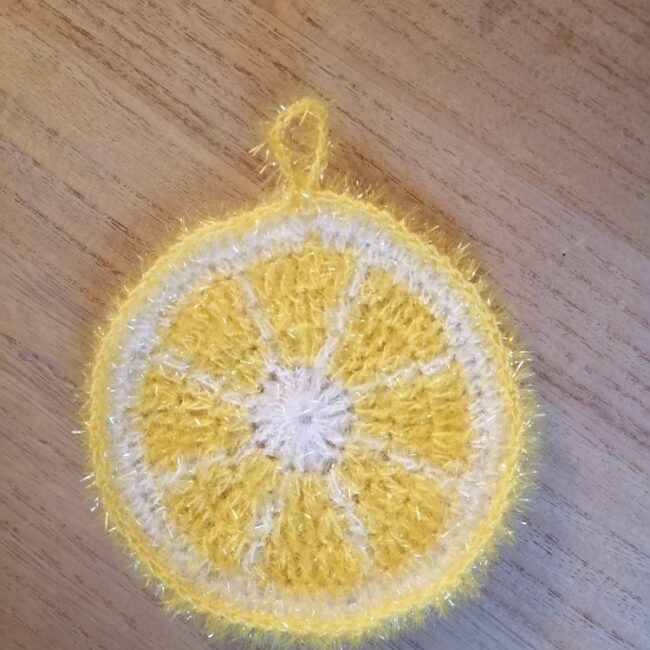 Eponge CITRON TRANCHE Laet-crochete