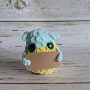 P’tit truc en p’luche – bleu/jaune/vert