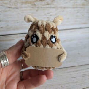 P’tit truc en p’luche cookie – peluche crochet personnalisée